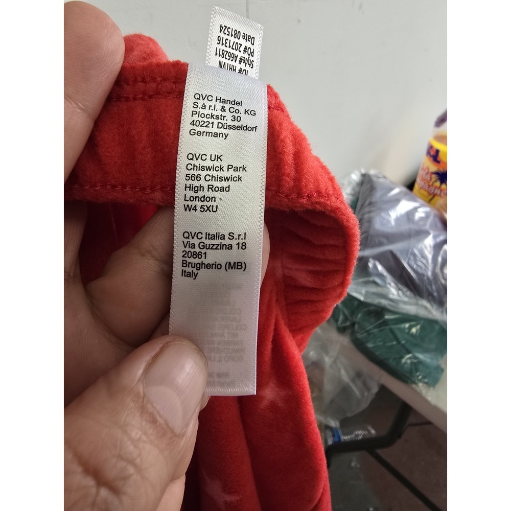 Cuddl Duds Petite Fleecewear Star Fleece Button Front Pajama Set PL Pockets - Picture 13 of 14